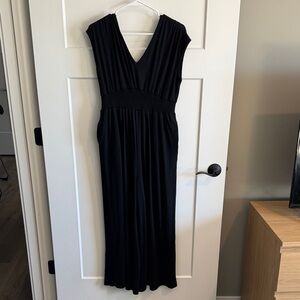 Black shoulder jumpsuit